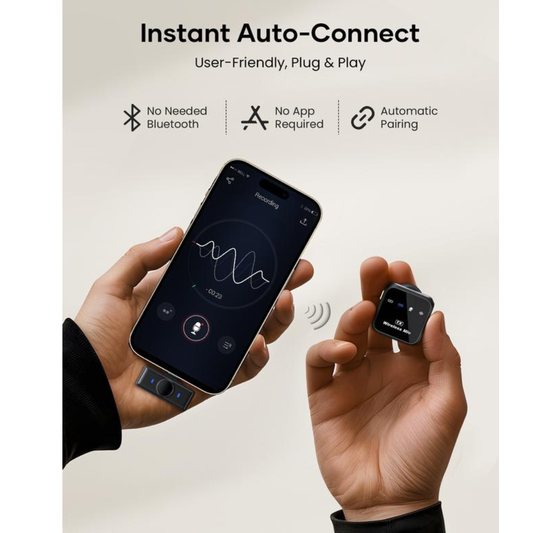 Micrófono inalámbrico para smartphone